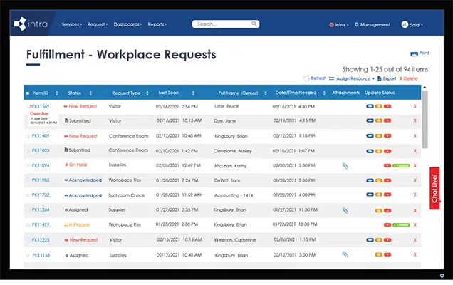 Fulfillment Screen_Workplace Services