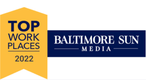 SCLogic's badge for Baltimore Sun's Top Workplaces of 2022.